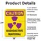 Signmission Radiation & Laser Sign, 24 in H x 18 in W, Plastic, Rectangle OS-2PACK-CR-P-1824-V-10270 - alternate 8
